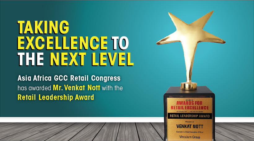 Venkat Nott, Vinculum Group Awarded Retail Leadership Award at Asia Retail Congress, Mumbai